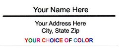 60 Pieces Return/Mailing Address labels 1″ x 2.625″ – Free USA Shipping
