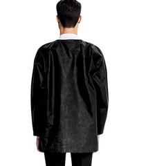 Pack of 10 Disposable Lab Jackets, Unisex Hip-Length Lab Coats 45gsm M-2XL