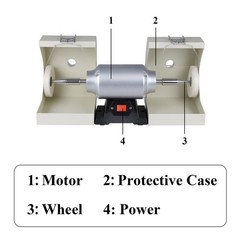 High Speed Dental Lab Polishing Lathe 3000RPM Desktop Polishing Unit Machine USA