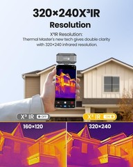 Thermal Camera USB C iPhone Android Grey Master P1