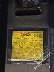 Fanuc A06B-0153-B076 a 30/3000 Servo Motor 6.5HP 200V 3,000RPM