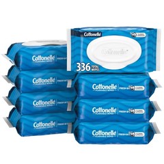 Cottonelle Flushable Wet Wipes 336-Count (8 Packs of 42) – Fresh Feel Adult Bath
