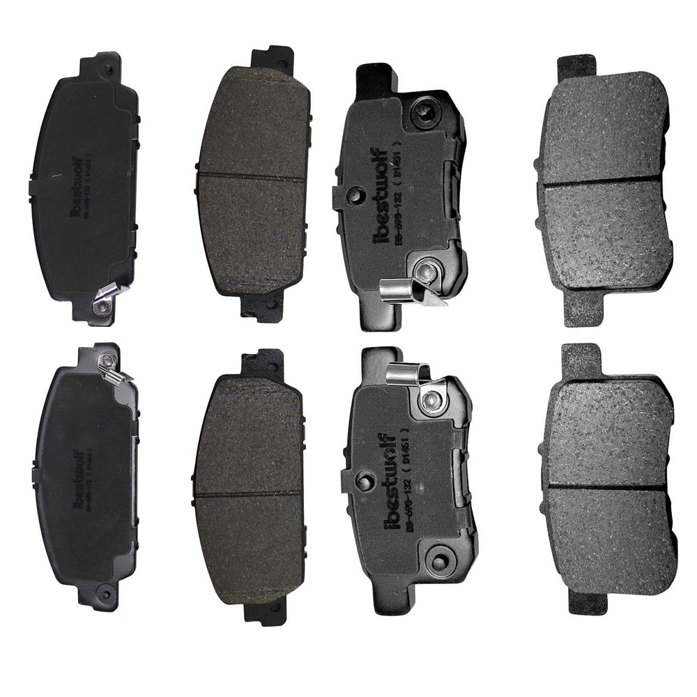Front Rear Ceramic Brake Pads P-1451 P-1654 Honda Accord 2013-2017