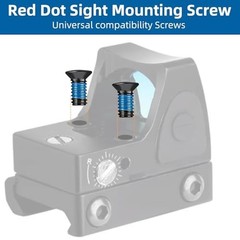 61pcs Red Dot Sight Screw Kit Alloy Steel Flat Head Optics Mount Set Black