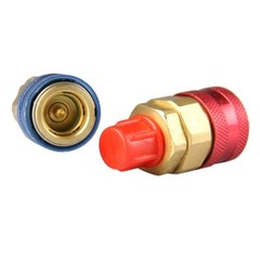 2 Quick Coupler Adapter High Low Side Conversion Kit AC A/C Freon Manifold Gauge