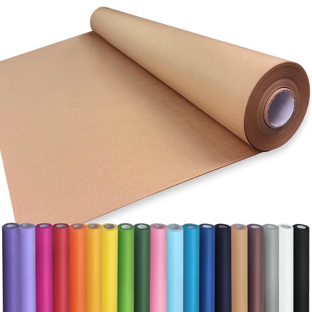 PerkHomy 36″ x 1,440″ (120′) Brown Kraft Paper Roll for Craft Bulletin Board …