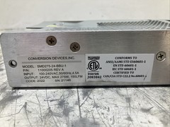 LOT OF 2 — Conversion Devices, Inc. SMD275-24-BBU-1 Medical Use Power Supply