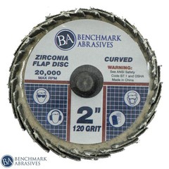 2″ Quick Change Zirconia Curved Flap Disc Grinding Wheel with R-Back Design -…
