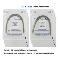 Dental Orthodontic Arch Wire Rectangular Round Ligature Tie Elastic Rubber Bands