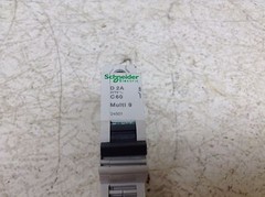Schneider 24501 Multi 9 C60 D2A 2 Amp 1 Pole 277 V D 2A Circuit Breaker (TSC)