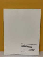 Agilent E4401-90449 PSA/ESA Spectrum Analyzers User’s and Programmer’s Reference