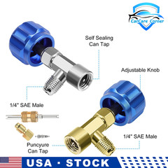 R134A Refrigerant Can Tap Kit Self Sealing Puncture Type For AC Maintenance