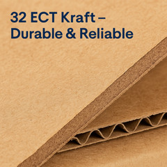 100 6x4x4 Shipping Boxes – Kraft RSC Corrugated Mailers – Bulk Cardboard Pack