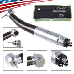 SKYSEA Dental High Speed Turbine Handpiece Push Button 4 Spray Large Head 4Hole