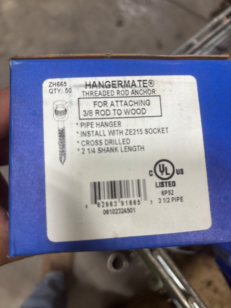 Greenlee Hangermate 06803 Wood Side Hanger 3/8″ Carbon Steel shank 2- 25pl