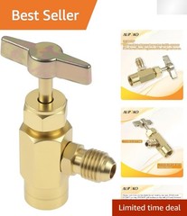 R1234Yf Self-Sealing Can Tap, F-1/4 SAE 1/2 LH Thread Valve Tool with Adapter
