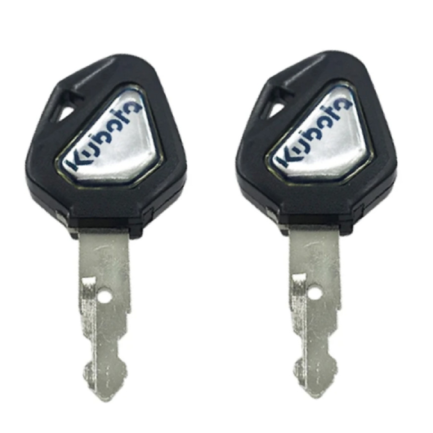 2 Kubota Skid Steer Track Loader Mini Excavator Ignition Keys with Logo 459A