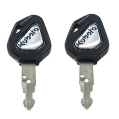 2 Kubota Skid Steer Track Loader Mini Excavator Ignition Keys with Logo 459A