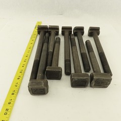 7/8″-9 Threaded T-Slot Bolt Assorted Lengths 8″-11″ Lot Of 9