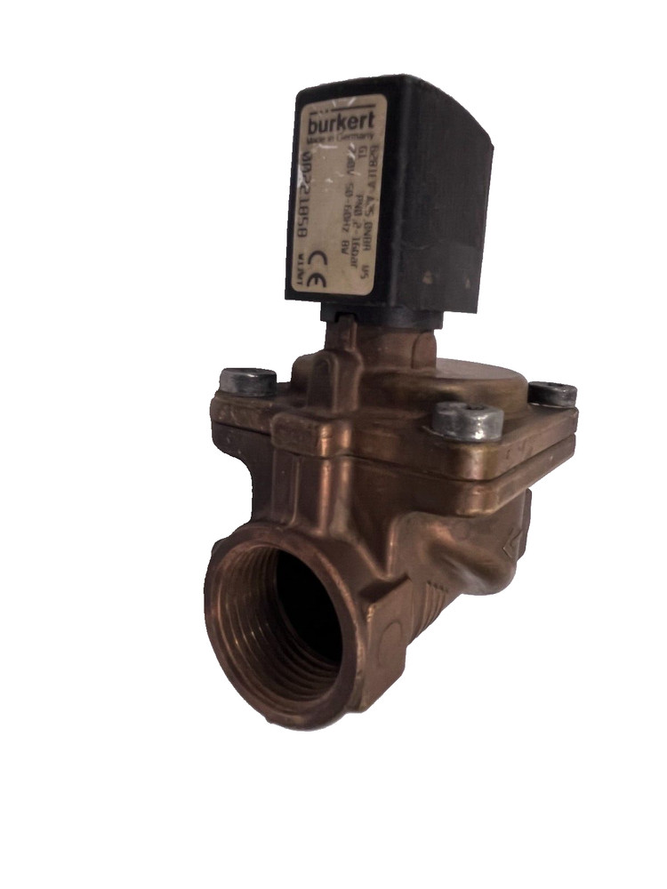 Burkert Type 6281EV A25.0 221 858 2-Way NC Solenoid Valve 1″ 230V AC 2-16 bar