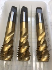 1 pc. 7/8-9 GH3 4FX HP SPIRAL FLUTE SEMI-BOTT CNC TAP W/TIN. USA (loc stk)