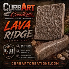 Lava Ridge Landscape Curbing Texture Stamp Curbart Creations Rubber Stamp 2026