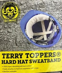 Occunomix 870B-15 Terry Toppers Hard Hat Sweatband Beige Each
