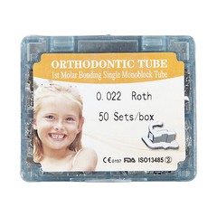 50 Sets Dental Single 1st Molar Buccal Tube Roth 022 NonConvertible Monolock xhb