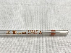 CORNING PYREX Glass Class A 1.0-100mL Bulb Volumetric Reusable Pipet 7100