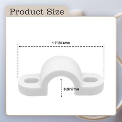 12 Pcs Wire Shelf Loop Clips, 7mm Wire Shelf Wall Mounted Clips Wire Shelving…