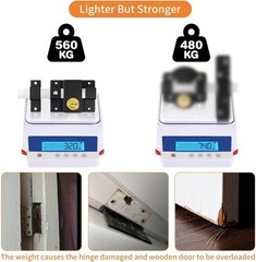 Anti-Rust Long Throw Gate Lock for 40-80mm Wooden Door Right & Left Door 5 Keys
