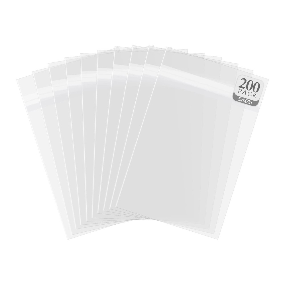 Golden State Art, 5″x 7″ Acid-Free Crystal Clear Sleeves Storage 5×7,
