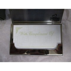 Pocket Stainless Steel & Metal Business Card Holder Case ID Credit Wallet Silver