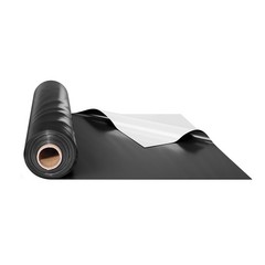 6Mil Plastic Sheeting Roll 10 x 100 FT Heavy Duty Film Black & White
