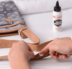 Premium Instant Fabric and Leather Adhesive, 2 Oz Bottle
