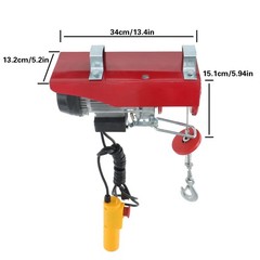 PA200 440lbs / 200kg 110V Mini Electric Hoist 6.6 ft Wired Remote Control