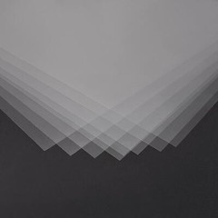 20pcs A4 Clear PVC Sheet Transparent Rigid Plastic Sheet 297mm x 210mm x 0.1mm