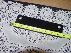 Steel Plate 2 1/2″ X 8″ X 0.190 ” Pre-Drilled 4 Holes, Primed and Painted Black
