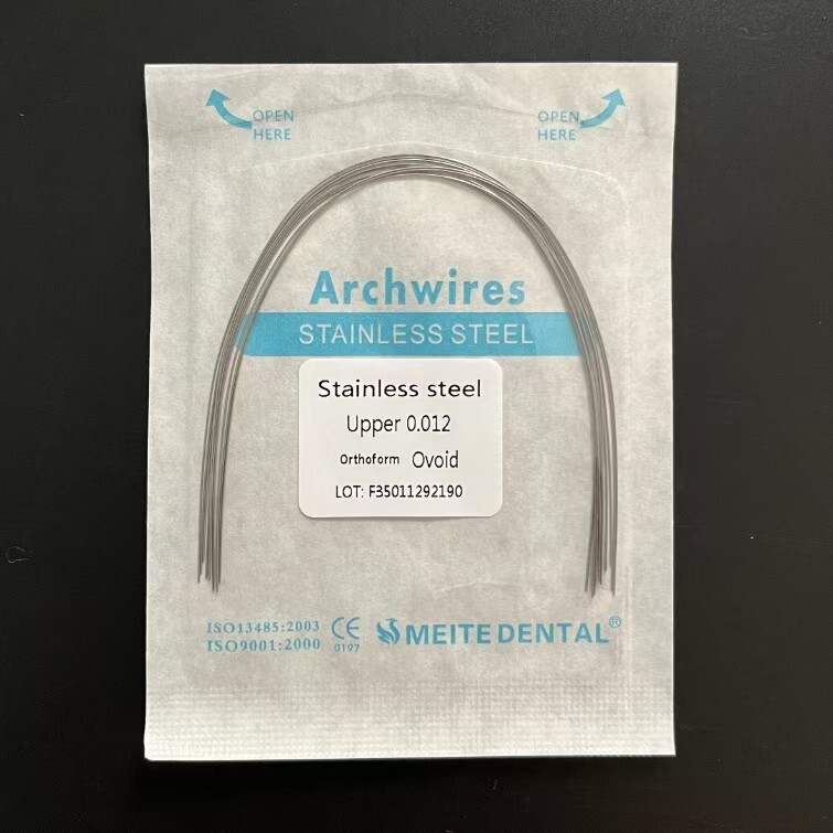 20 Packs Dental Orthodontic Stainless Steel Arch Wires Round Ovoid Form Wire