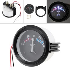 New 12V 2″ 52MM 60-0-60 AMP Ammeter Gauge Meter with LED Backlight Mount bracket