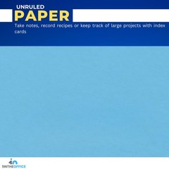 Index Cards Blue Colored Unruled 4X6, 200/Pack