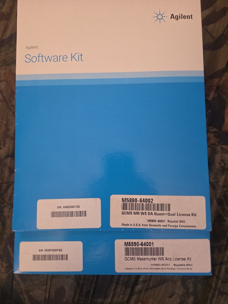 ​Agilent GCMS MassHunter License Kits M5890-64001 M5890-64002 WS Acquisition DA
