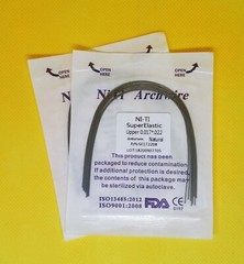 10Packs Dental Arch Wires Orthodontic Super Elastic NITI Rectangular Nature Form