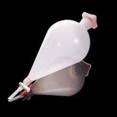 Plastic Separatory Funnel Set, PTFE Stopcock, Lab Chem Supplies, 125-1000ml