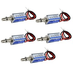 1-10PCS DC 6V 300mA 5N/10mm JF-0530B Pull Push Type DC Solenoid ElectroMagnet