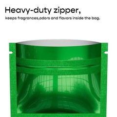 4CustomPrint 100 Glossy 1g Mylar Odor-Proof Resealable Zipper Lock Bags