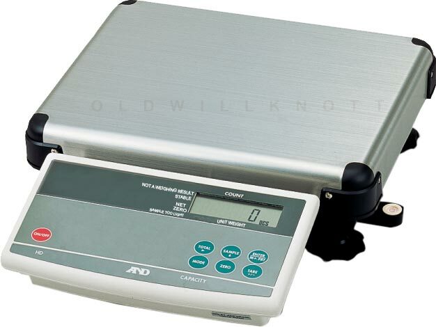 A&D HD-60KA Counting Scale 60 kg x 10 g/ 120 x 0.02 lb Pan 11.8 x 15″ NEW