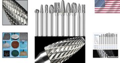 Versatile 10pc Carbide Burr Set in Clear Box – Ideal for Wood, Metal & Stone