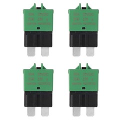 Manual Resettable Fuse,E39 32V DC 30A ATC/ATO Manual Blade Reset Fuse, Pack of 4