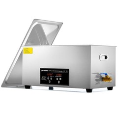 CREWORKS 22L Digital Ultrasonic Cleaning Machine with Heater and 22L, Black